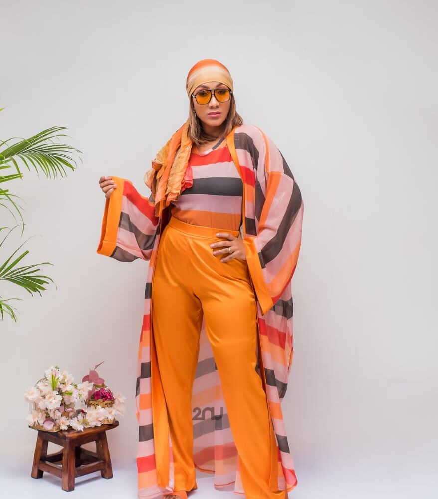Nafy Orange Trouser Set