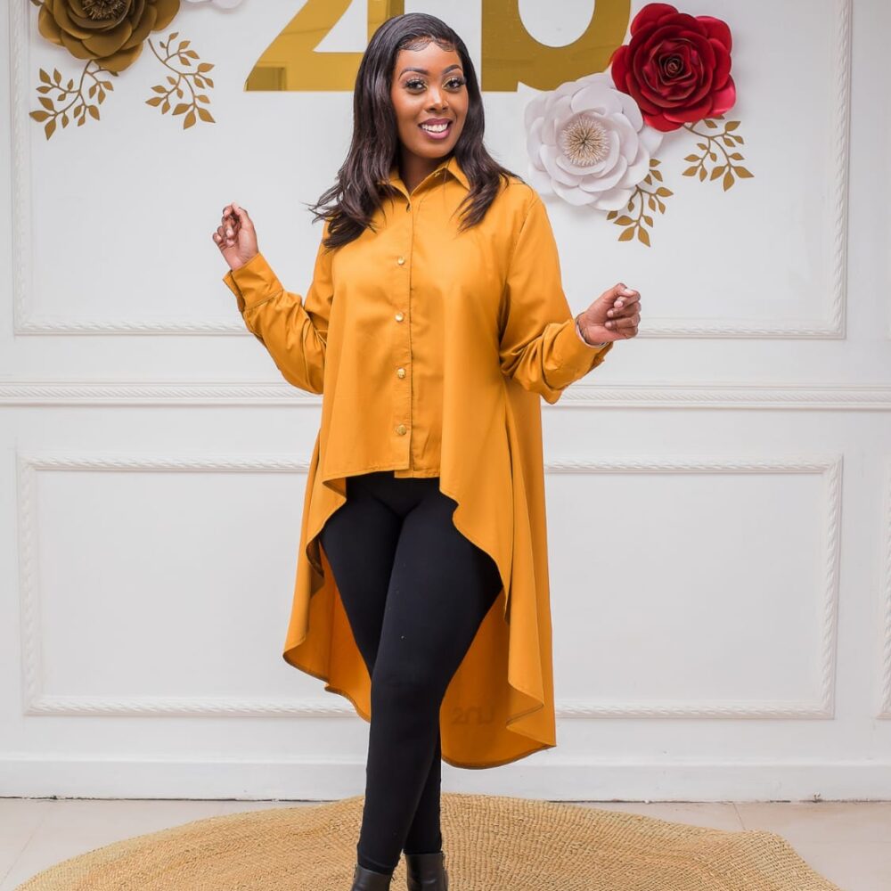 Cotton High-low tops